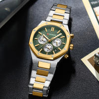 Reloj De Pulsera Curren 8440 Para Hombre Estilo Militar Y Negocios Cronógrafo De 6 Manos Calidad De Lujo Resistente Al Agua Acero Inoxidable Cristal De Zafiro - details 10