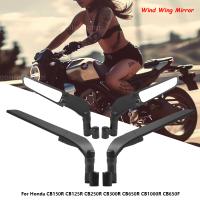 Espejo Retrovisor Lateral Universal Para Motocicleta Honda CB150R CB125R CB250R CB300R CB650R CB1000R CB650F Aluminio CNC Vidrio Transparente - details 0
