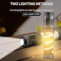 Linterna LED portátil para acampar, impermeable, recargable por USB, minilinterna, kit de supervivencia para interiores y exteriores, luz de emergencia para el hogar con dos niveles de brillo, ideal para cortes de energía, senderismo y huracanes - details 4