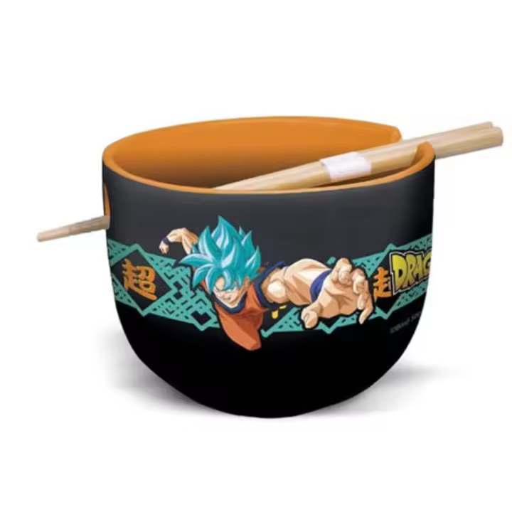 CUENCO DE RAMEN CON PALILLOS DRAGON BALL SUPER GOKU BLUE - STOR - Cuenco Dragon Ball - 1