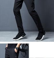 Pantalones Casuales Para Hombre FGKKS 2023 Color Sólido Ajustados Moda Pantalones De Calidad Alta Estilo Callejero - details 1