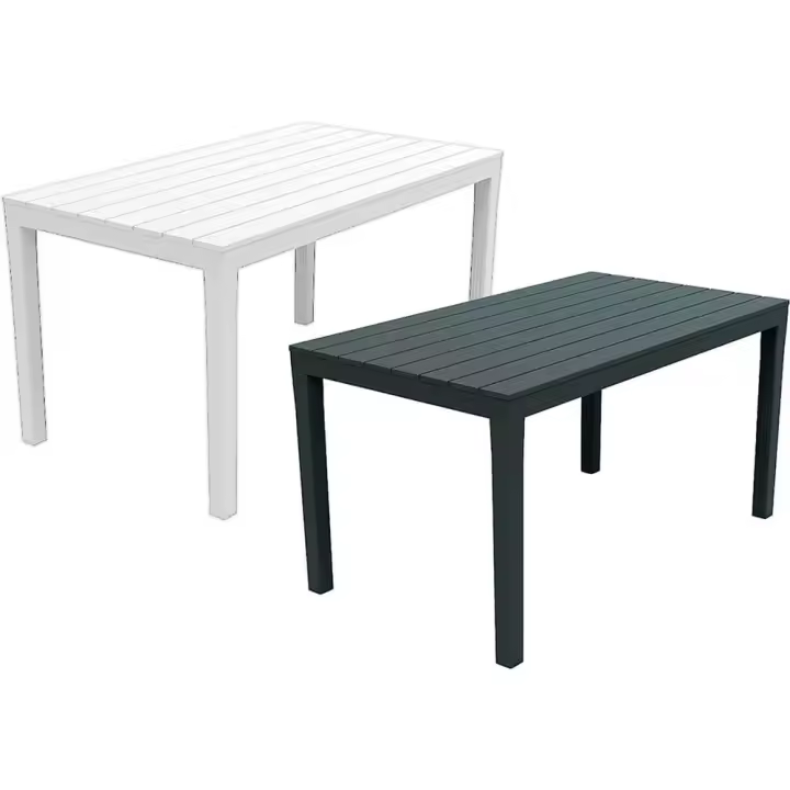 Mesa Sumatra rectangular - Blanco - 138x78x72 cm - 1