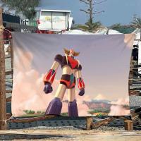 Bandera De Camping Goldorak Grendizer De Alta Calidad Impresión De Banderín De Artesanía Estilo Ambiente Para Exterior E Interior - details 12
