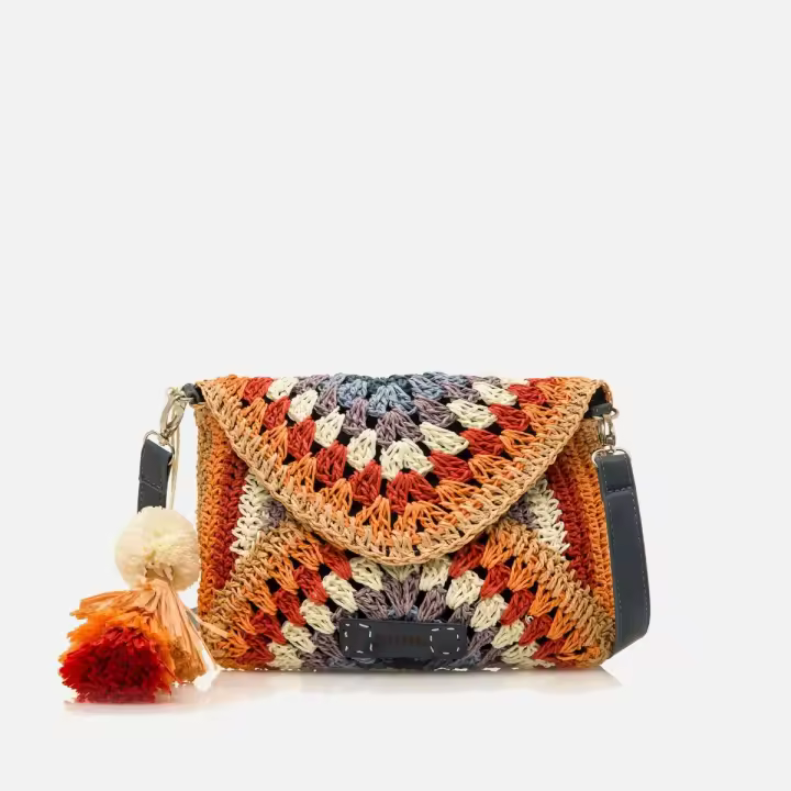 BOLSO DARI RAFIA PAPEL CUERO / NEGRO / SUNNY NEGRO Mustang - 1