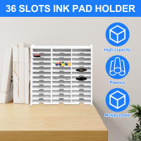 Caja De Almacenamiento Para Tinta Y Suministros De Manualidades Con 36 Slots Gran Capacidad De Plástico Para Impresión Y Scrapbooking - details 0