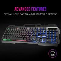 Mars Gaming MK120ES, Teclado Gaming FRGB, Aluminio, Antighosting, Soporte Smartphone, Gris y Negro, Idioma Español - details 3