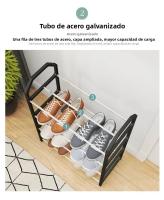 Rack De Zapatos Moderno Y Espacioso De 4 Capas Organizador De Espacio Para Sala De Estar Material PP No Requiere Assembly - details 6