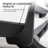 NovaAcc 2024 Guardabarros Mejorados Para Tesla Model Y 2017-2023 Protector De Rueda Resistentes a Todas Las Estaciones Accesorios Para Coche - details 4