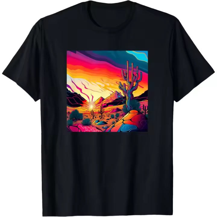 Camiseta de Manga Corta, 100% Algodón, Ropa Unisex para Hombres y Mujeres en 5 Tallas, Camiseta Negra, Cuello redondo con estampado. - 1