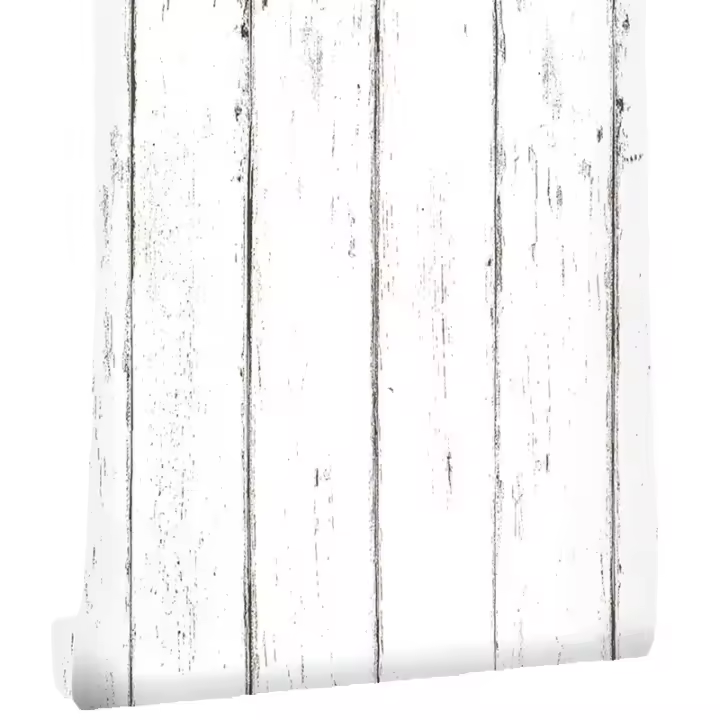 Home Decor White Wood Wallpaper Peel and Stick TV Background Self Adhesive Wallpaper Removable Wall stickers For Bedroom Kidroom - 1