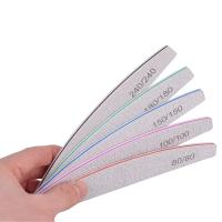 Set De 5/10 Pcs Archos De Uñas Profesionales Con Papel De Herramientas De Manicura 150/180 Y Forma De Media Luna Verde - details 5