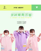 Chaqueta Impermeable Para Niños Con Mochila Dinosaurio Y Unicornio PVC Divertida Y Práctica Ropa Para Lluvia De Niños - details 2