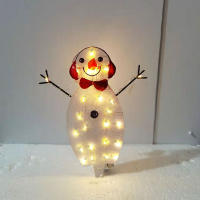 Luces LED De Payaso De Navidad Para Decoración De Jardín Y Exterior Lámpara De Neón De Figura De Navidad Para Hogar Y Vivero - details 12