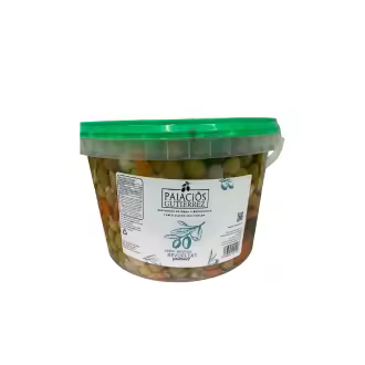 CUBO 4500 GRAMOS ACEITUNAS REVUELTAS SABOR ANCHOA PALACIOS GUTIERREZ I PALACIOS GUTIERREZ - 1