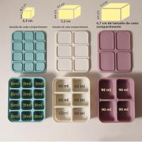 Molde De Hielo De Silicona Para Alimentos De Bebé De 12 Celdas - Easy Pop out Para Puree Y Aperitivos Infantis Grado Alimenticio - details 0