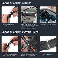 Martillo De Seguridad Para Coche Herramienta De Rescate De Alta Dureza Rompe Ventanas De Emergencia De Aleación De Aluminio Herramienta De Escape Para Vida Salvadora - details 6