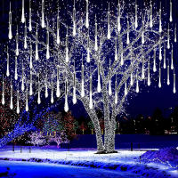 Luces De Lluvia De Meteoros LED Impermeables Para Decoración De Jardín Navidad Y Fiesta 50CM 30CM Luz De Hidraulico De Navidad - details 0