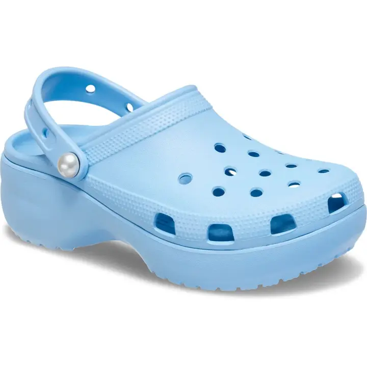Crocs Zuecos Classic Platform Pearl Azul - 1