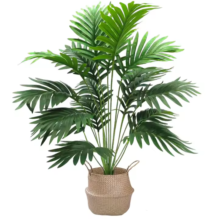 Gran Árbol De Palma Artificial De 82 Cm Planta Falsa Tropical Monstera Con Hojas Verdes De Plástico Para Decoración De Jardín Y Exterior En El Hogar - 1