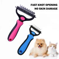 Peine Para Mascotas Desplumador Para Perros Y Gatos Herramienta De Desenredado Para Peluquería De Animales Reducción De Pelo Flotante Previene El Enredo Del Pelo - details 32
