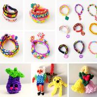 Juego De Joyería Arcoíris Tejido En Tres Capas Para Crear Pulseras Collares Accesorios Para Cabello Y Fundas De Móvil Kit De Manualidades Para Niñas - details 8