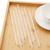 Juego De Pajillas De Vidrio Borosilicato Resistente Al Calor Reutilizable Con Cepillo Para Té De Burbujas Smoothies Y Cocktails Accesorios De Barra - details 8