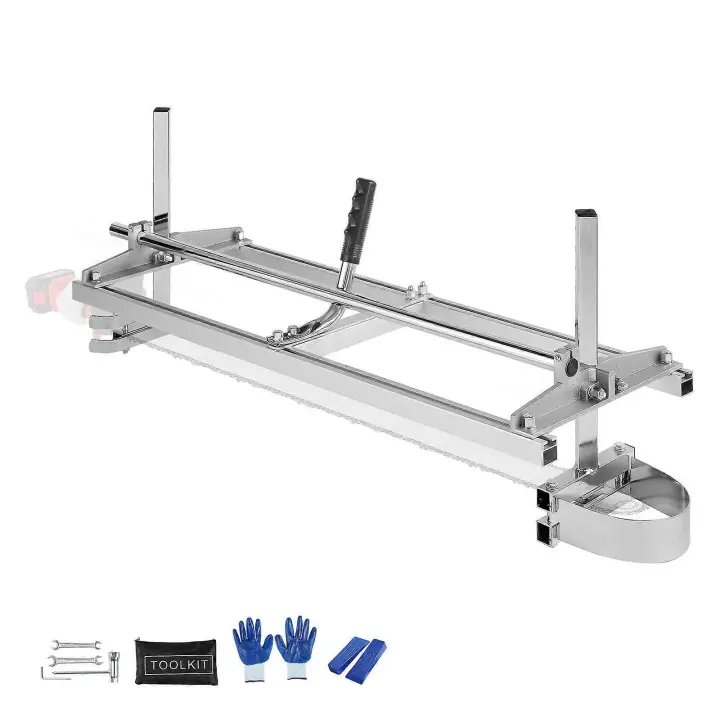 Chainsaw Mill, Portable Sawmill 14"-36" Guide Bar, Galvanized Steel Chainsaw Planking Mill with 0.2"-11.81" - 1