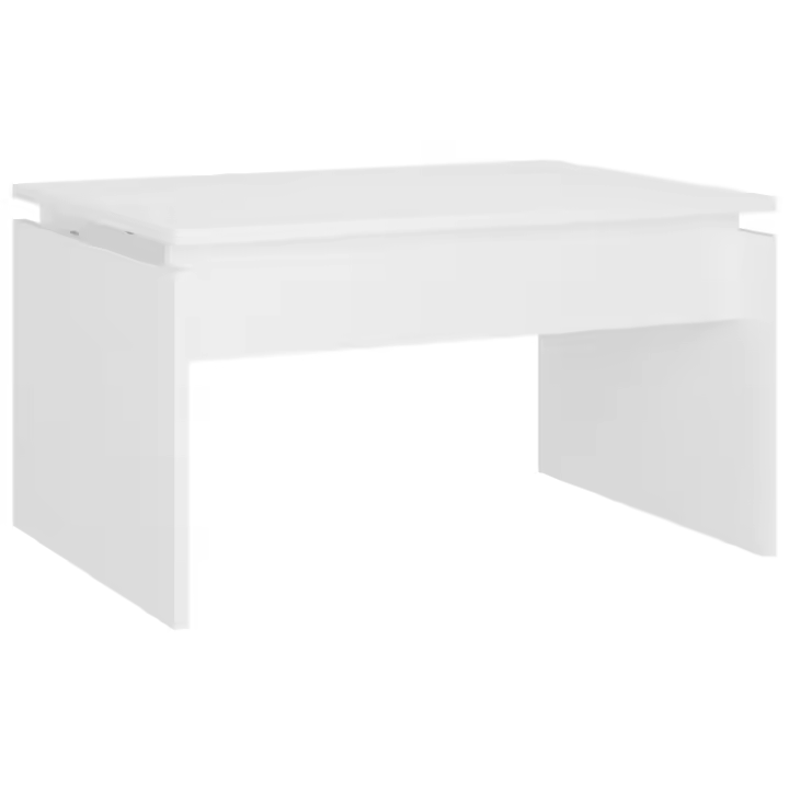 Mesa de centro madera contrachapada blanco 68x50x38 cm - 1