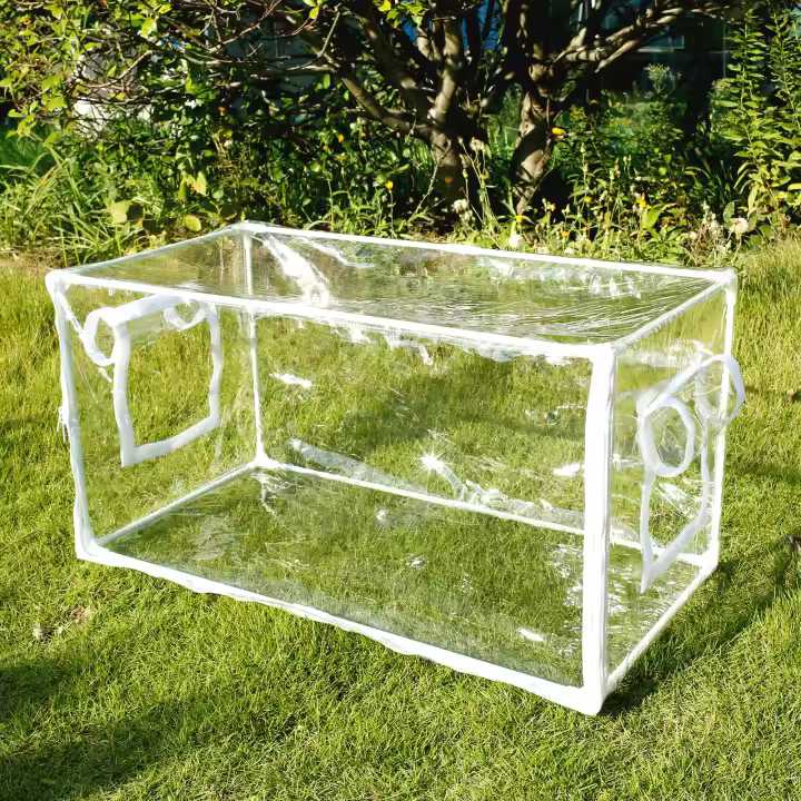 Carpa De Jardín Para Plantas Insecto Y Pájaro Resistente Al Viento Y UV Cubierta PVC Invierno Cálido Para Flores Y Plantas Portátil - 1