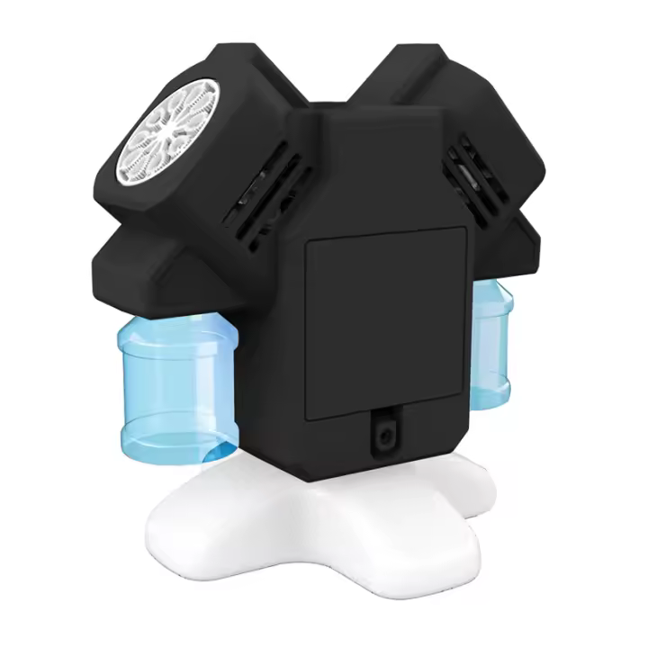 Máquina De Burbujas Giratoria Con Luz Juguete Para Niños Regalo Para Fiestas Y Bodas Exterior No Requiere Batería Ni Agua - 1