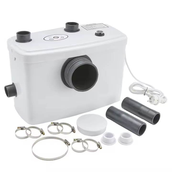 Triturador Sanitario Arebos - Bomba Trituradora Sanitaria 600W - Aguas Residuales - WC, Lavabo, Baño, Cocina - Compacto - 1