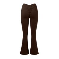 Leggings De Yoga Para Mujer De Color Sólido Convolvuladas Cómodas Estirables Fitness Running Gimnasio Deporte De Alta Actividad Cintura Alta De Nueve Longitudes - details 10