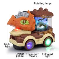 Coche De Dinosaurio Eléctrico Con Luz Y Música Sprayer Triceratops Tyrannosaurus Rex Juguete Para Niños Y Niñas Edad Recomendada 4-12 Años - details 3