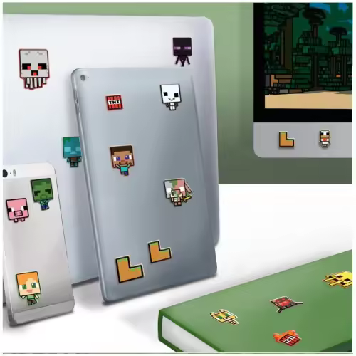 PACK VINILOS PARA GADGETS MINECRAFT 21 X 15 CM PALADONE REDSTRING PP13218MCF - 1