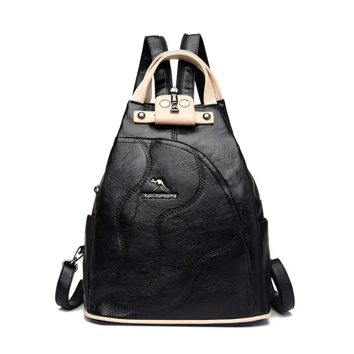 Nueva mochila multifuncional, bolso de mujer, mochila pequeña coreana, bolso de hombro multifuncional, bolso de pecho, mochila de color a juego - 1