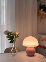 Lámpara De Mesa En Forma De Setas Blancas Con Cuerpo De Hierro Luz LED Moderna Para Decoración De Habitación Y Comedor - details 4