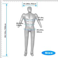 Hombre Inflable Maniquí Completo Torso Modelo Con Camisa Y Pantalón Material PVC Estilo Ergonómico Tamaño H=170cm - details 1