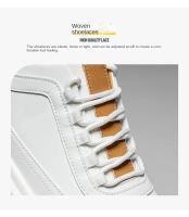 Zapatos Deportivos Para Hombre De Cuero PU De Alta Calidad Con Plataforma Casual Moda Comodidad Tenis Zapatos Vulcanizados - details 5