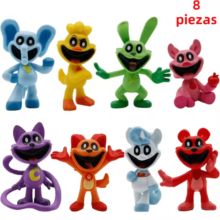 Set De 8 Figuras De Película Anime Kawaii Catnap Muñecos PVC Decoración De Escritorio Juguete Para Niños Regalos De Cumpleaños - 1