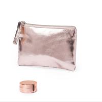 Lote de 20 monederos de polipiel y bálsamo de labios aroma vainilla en oro rosa y plata - regalos para invitadas de boda comuniones bautizos aniversarios cumpleaños -  regalos originales para invitadas - details 1