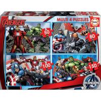 Educa  Multi 4 Puzzles Junior Puzzle Infantil Avengers, Marvel de 50,80,100 y 150 Piezas. + 5 años Educa 16331 - details 6