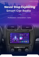 Junsun Radio Coche para VW Golf 6 2008 2009 2010 2011 2012 2013 2014 2015 2016 Inalámbrico CarPlay Android Auto AI Voice 2 din Pantalla Coche Android Auto Multimedia Navegación GPS Auto radio - details 1