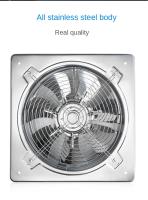 Ventilador De Extractor De Acero Inoxidable Para Baño Y Cocina 6'' 7'' 8'' Con Tubo De Ventilación Adecuado Para Toilette Y Ventana - details 10