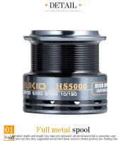 Carrete De Pesca DEUKIO Serie 2000 3000 5000 Con Ratio De Mezcla 7.1:1 6.7:1 Potencia Máxima De Arrastre 18lbs Spool De Aluminio Aviso De Pesca Para Aguas Dulces - details 4