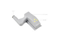 10Pcs Lámpara LED Para Armario Interior Universal 0.3W Luz Nocturna Para Puerta De Armario Con Interruptor Automático Encendido/Apagado Iluminación Para Hogar Y Ropa - details 0