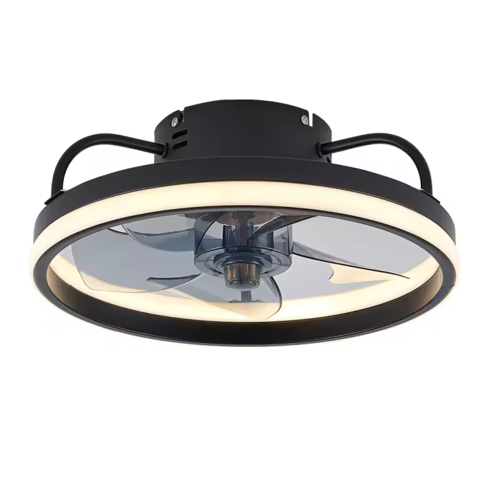Ventiladores de techo con Control remoto y luz, lámpara LED, ventiladores de techo silenciosos inteligentes para decoración de dormitorio y sala de estar, lámpara de techo - 1