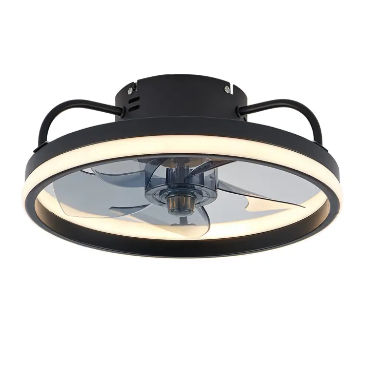 Ventiladores de techo con Control remoto y luz, lámpara LED, ventiladores de techo silenciosos inteligentes para decoración de dormitorio y sala de estar, lámpara de techo - 1