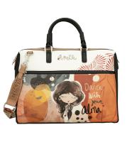 Portadocumentos Anekke Alma - Maletín para portátil - Bolso para trabajo, universidad, viaje - Compartimento principal con cierre de cremallera - Dos asas de mano y bandolera extraíble - Ref. 40706-112 - Mide 40 x 30 x 5 cm - details 0