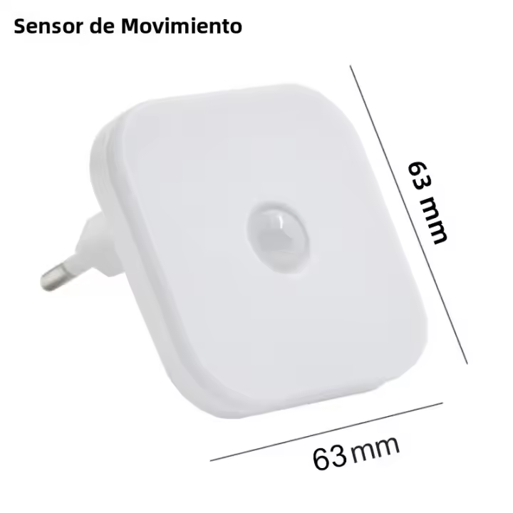 Lámpara Nocturna Con Sensor De Movimiento LED EU Plug Para Habitación Infantil Lámpara Sin Cable Para Lado De La Cama - 1