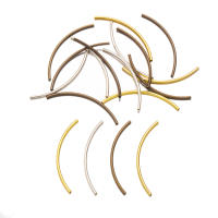 100pcs Lotes De Bolas De Espaciador Curvas Para Pulseras Y Collares DIY Accesorios De Joyería De Cobre Metálico Forma Redonda - details 0